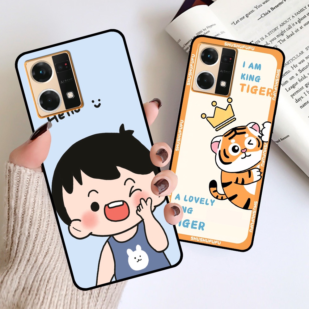 Ốp Oppo Reno 7 4G / Reno 7 5G (Reno7 5G) / Reno 7Z 5G (Reno7 Z 5G)  in hình mickey, hổ, kingtiger siêu rẻ T19 - T24