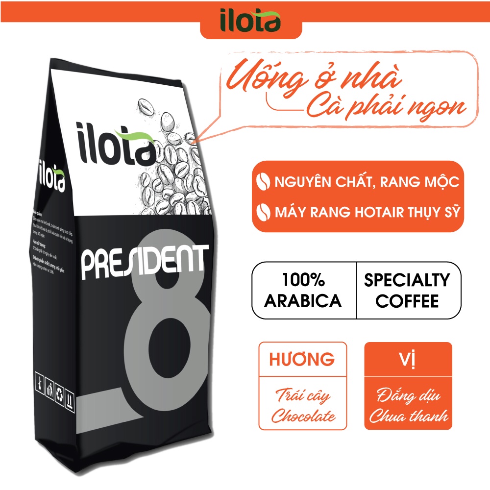 Cà phê Cold Brew 100% Arabica Xay thô ILOTA 8 chuyên dụng cho pha ủ lạnh cold brew cold drip ILOTA