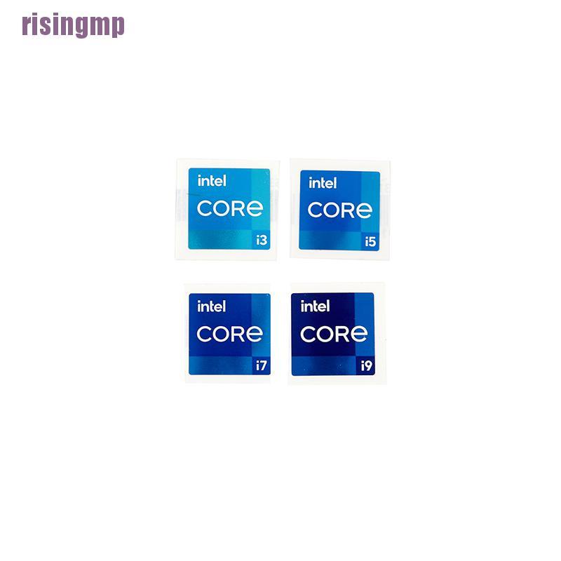 Miếng Dán Trang Trí logo Intel i3 i5 i7 i9 11th Core Duo Chất Lượng Cao
