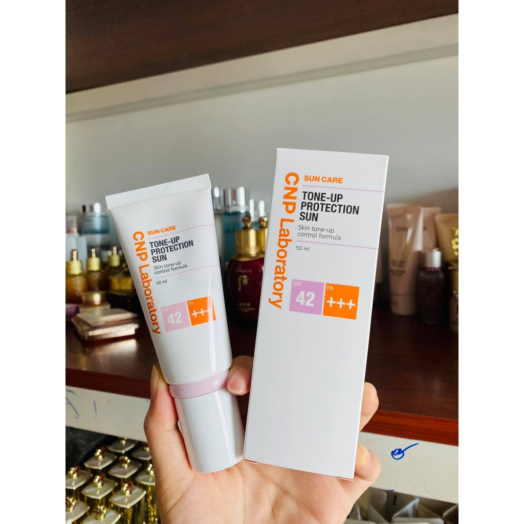 Kem Chống Nắng CNP Tone Up Protection Sun SPF 42+++ Nâng Tông Giup Da Đều Màu