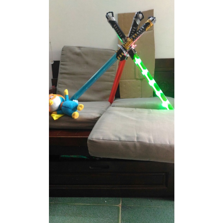 Kiếm Phát Sáng KATANA ,76Cm ,108Cm- Đồ Chơi Bằng Nhựa Có Đèn và Âm Thanh Tặng kèm Pin
