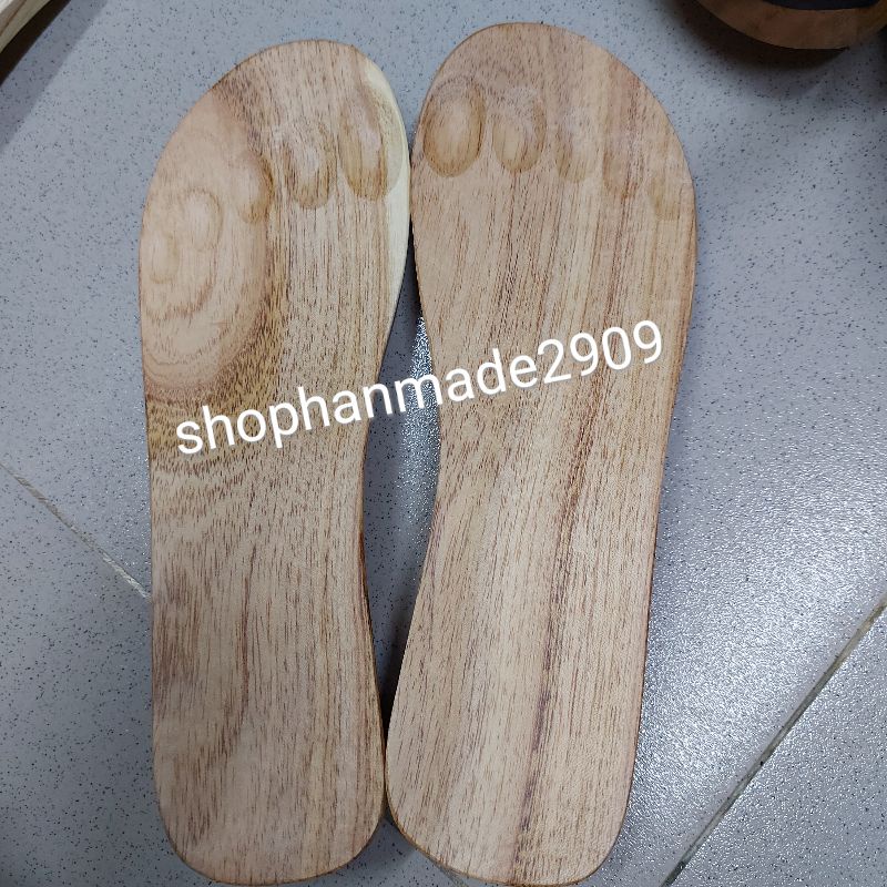 Guốc gổ thông quai nhung  siêu nhẹ size đại dành cho nam nử đủ màu