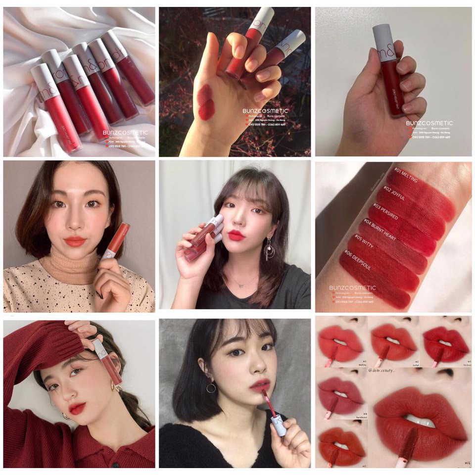 Son Kem Lì Mềm Mượt Romand Zero Velvet Tint