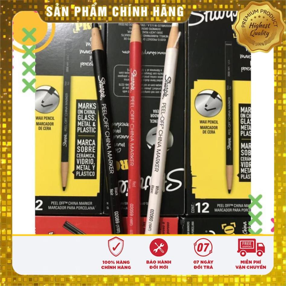 CHÌ ĐÁ  💝 Chì Kẻ Mày Không Trôi-SHARPIE PRo -Đen Đỏ Trắng-USA
