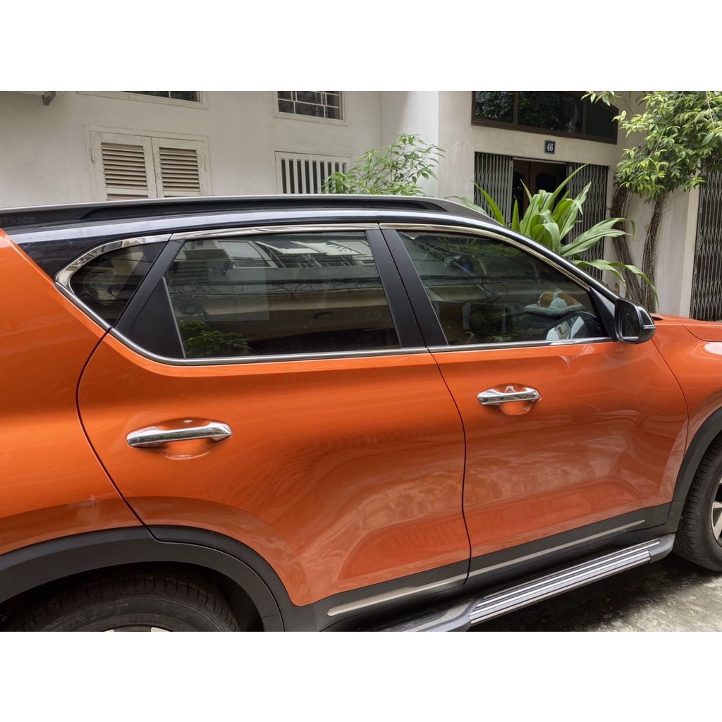 Nẹp Chân Kính, Viền Cong Kính Inox Kia Sonet 2021 2022 2023 Chất Liệu Inox Sáng Bóng, Trang trí viền kính cửa xe