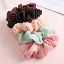 Dây buộc tóc Scrunchies nhung bồng HARI0820