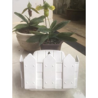 CHẬU HOA ỐP TƯỜNG HÀNG RÀO TRỒNG HOA KIỂNG  18 X 23 X 20 CM