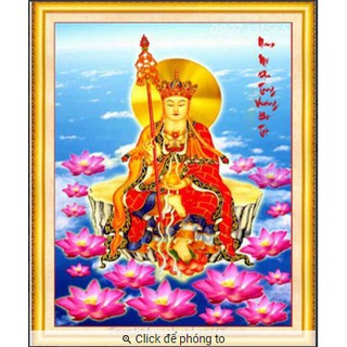 Tranh Đính Đá ABC 3D Địa Tạng Vương Bồ Tát D9297 (KHÁCH TỰ ĐÍNH) KT;50X65CM