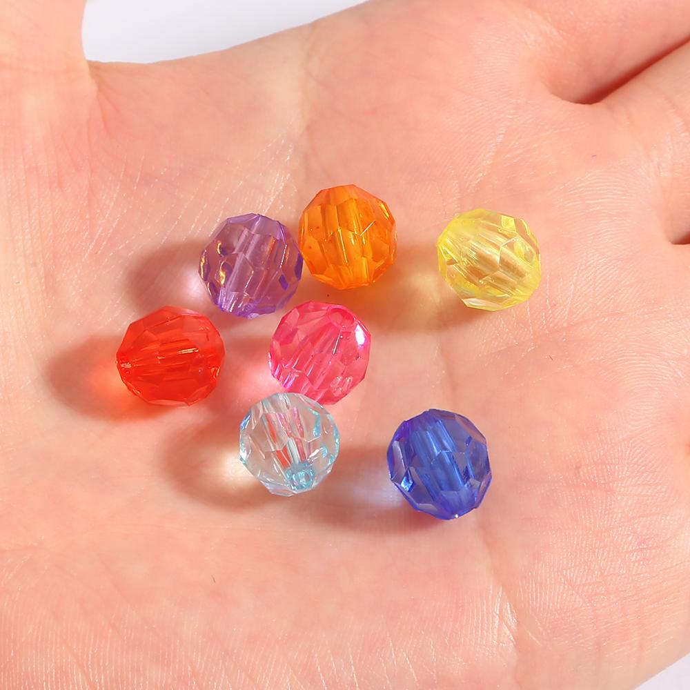 Set hạt nhựa acrylic 6/ 8/ 10/ 12mm dùng làm xỏ vòng đồ trang sức