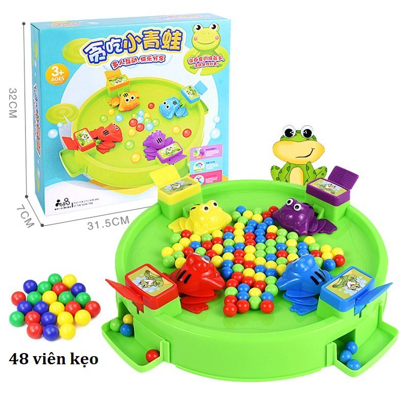 Bộ đồ chơi ếch ăn kẹo cho cả gia đình 4 người chơi - Đồ chơi trẻ em 3 4 5 6 tuổi