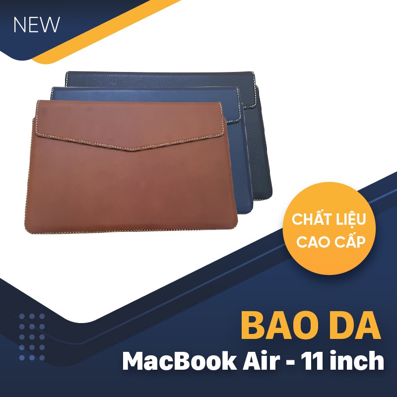 Bao da Macbook 11 inch cao cấp màu ngẫu nhiên ( 21 x 31.5 cm ) | BigBuy360 - bigbuy360.vn
