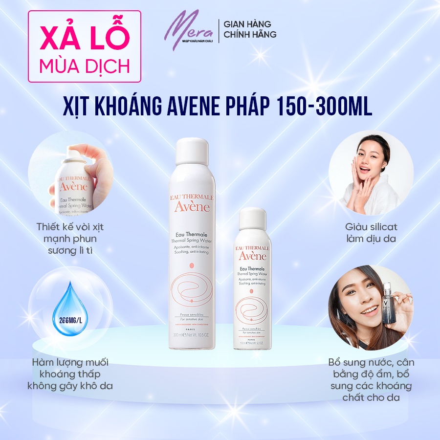 Xịt khoáng Avene Pháp 150ml-300ml