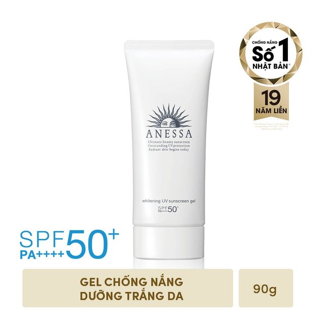 [HB Gift] Gel chống nắng dưỡng trắng Anessa Whitening UV Sunscreen Gel 90g