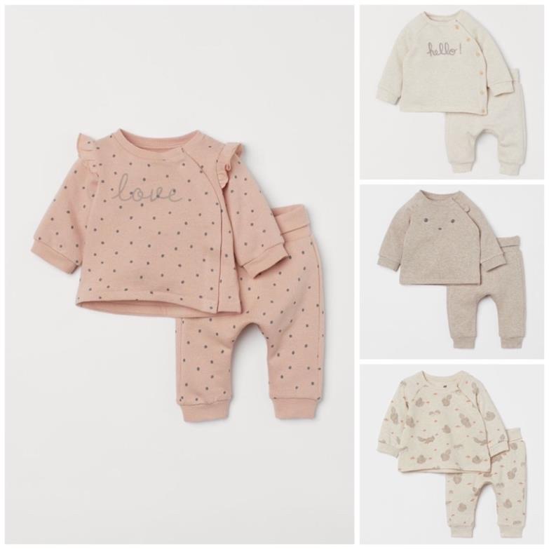 Set bộ cotton mềm newborn cho bé săn sale