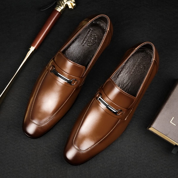 Giày nam da thật Manzano tinh tế và đẳng cấp chuẩn phong cách doanh nhân M66666