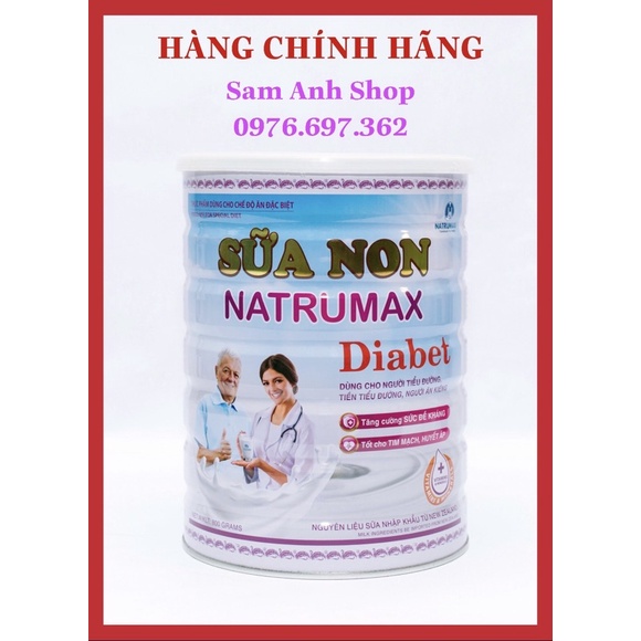 [Date mới]SỮA NON NATRUMAX DIABET dành cho người tiểu đường, tiền tiểu đường, ăn kiêng, huyết áp, tim mạch, bệnh gout