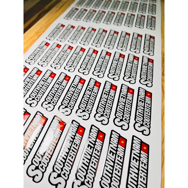 Tem Sticker Logo Southvietnam Đổ Nổi Dán Trang Trí Xe