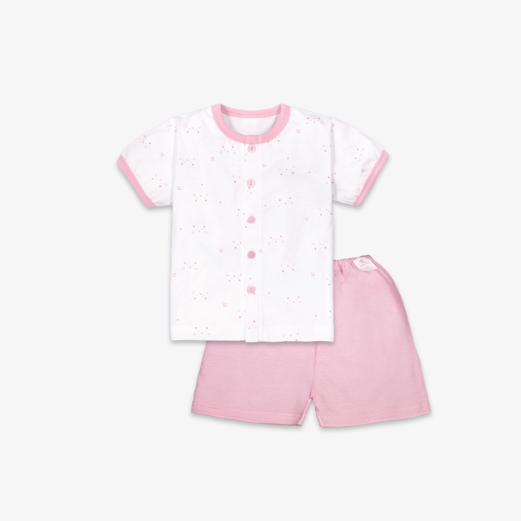 Bộ Sơ Sinh Tay Ngắn, Nút Giữa Phối New MIOMIO - Họa Tiết Dễ Thương Cho Bé Trai, Bé Gái , Vải Cotton