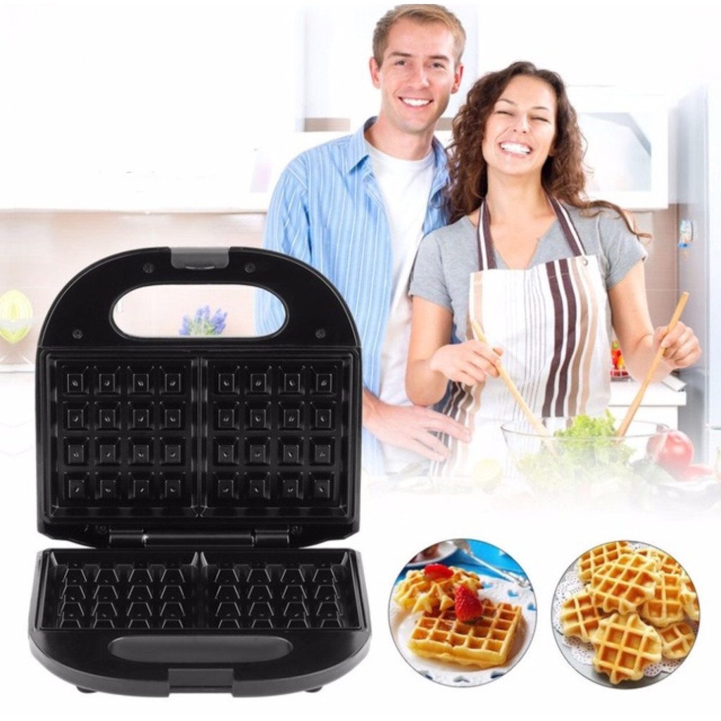 [Mã ELHADEV giảm 4% đơn 300K] Máy làm bánh tổ ong, Nướng bánh waffle khuôn vuông đôi Sokany