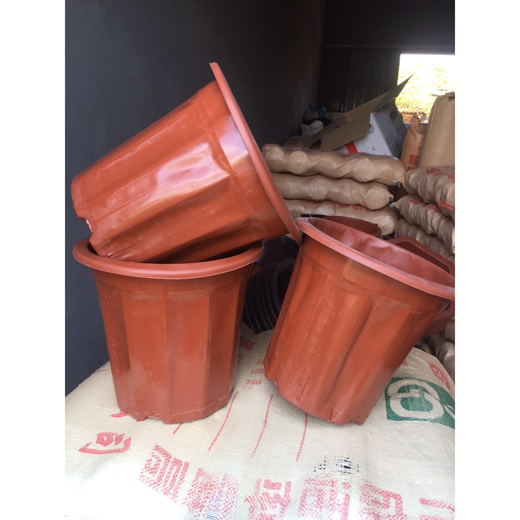 10 CHẬU NHỰA TRỒNG CÂY MÃ #E320 (BẠT PHỦ ĐẤT CHỐNG CỎ MỌC, BẦU KHAY TÚI ƯƠM...)