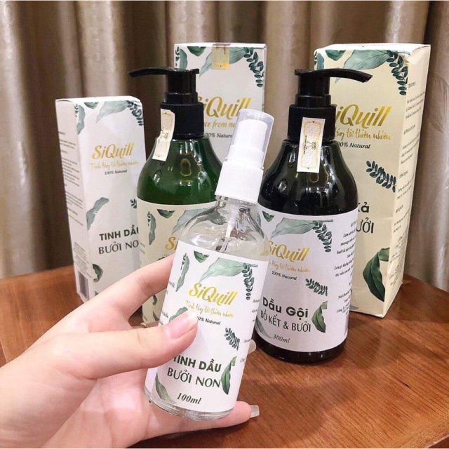 Combo dầu gội+xả+xịt dưỡng siquill