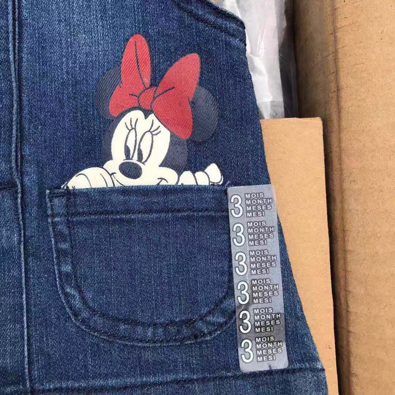 (Ảnh thật) Váy yến jeans mềm Mickey & Donald cho bé gái 3-36 tháng