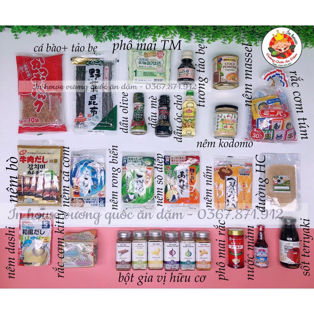 Các Loại Gia Vị Cho Bé Ăn Dặm Từ 6m+