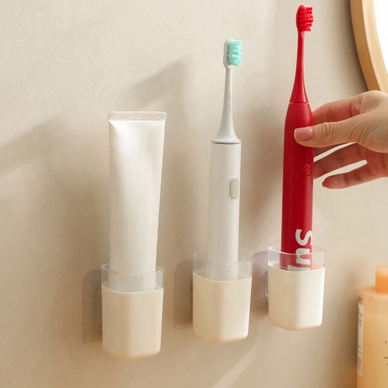 Giá Đỡ Bàn Chải Đánh Răng Gắn Tường Không Cần Khoan Tiện Dụng