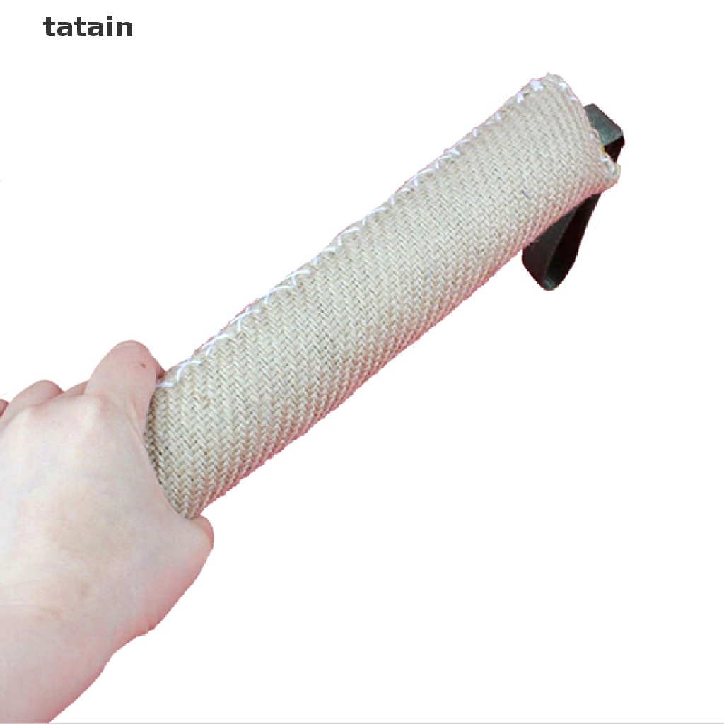 [TAT] Handles Jute Police Young Dog Bite Tug Play Toy Pet Training Chewing Arm Sleeve CVX
