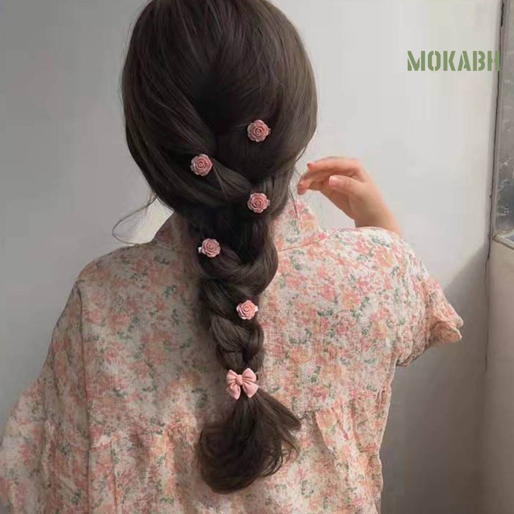 1 Kẹp Tóc Hình Trái Tim Thời Trang Cho Nữ&lt; Kẹp Tóc Hình Trái Tim / Hoa Hồng / Bướm / Trái Tim Nhiều Kiểu Thanh Lịch Chống Trượt Làm Quà Tặng Cho Nữ Mùa Hè