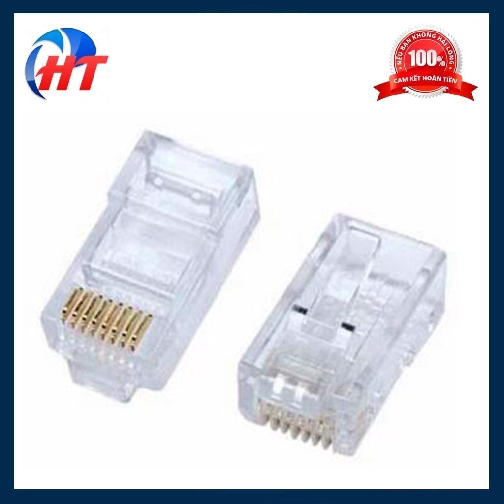 Đầu bấm mạng RJ45 AMP cat5e ( 100 CÁI )