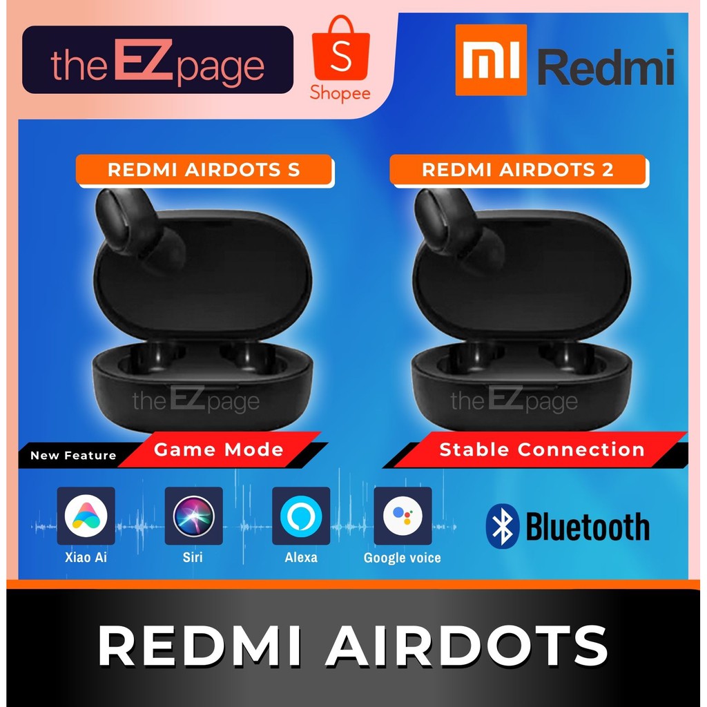 Tai Nghe Bluetooth 5.0 Xiaomi Redmi Airdots S / Airdots 2 Tws 2020