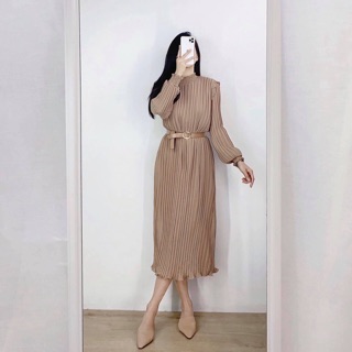 Váy dập li xuông (kèm ảnh thật )