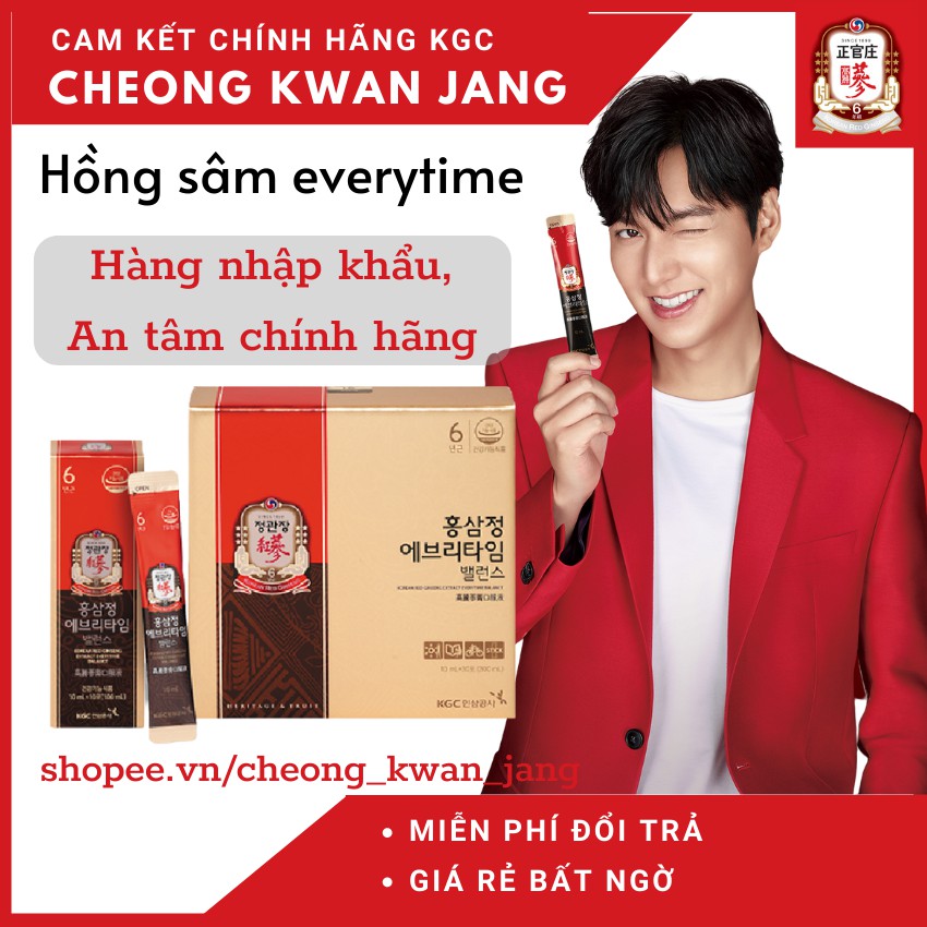 Nước Hồng Sâm Chính phủ Hàn Quốc Everytime KGC CHEONG KWAN JANG