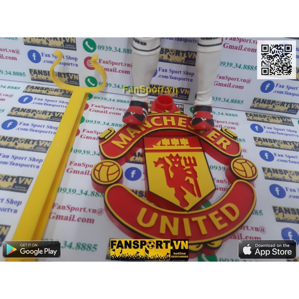 Mô hình tượng cầu thủ bóng đá David Beckham 7 Manchester United Hero Treble 1999 figure red kodoto soccerwe prostars