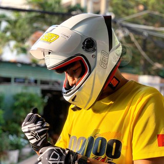 Mũ fullface EGO E7 Trắng