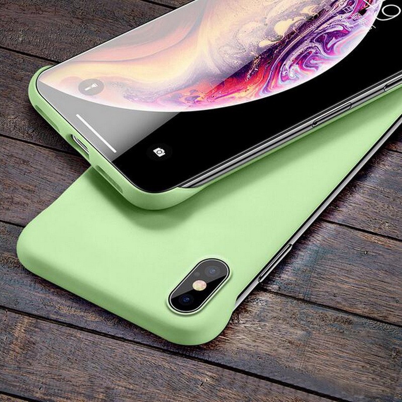 Ốp điện thoại siêu mỏng không viền cho iphone 6 6s plus 7 8 plus X XR XS Max