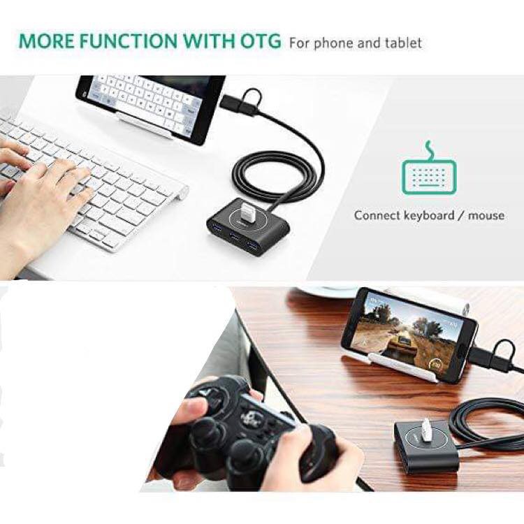 [CHÍNH HÃNG] HUB USB-C 4 Cổng USB 2.0 Cao Cấp Ugreen 30288 chính hãng bảo hành 18 tháng