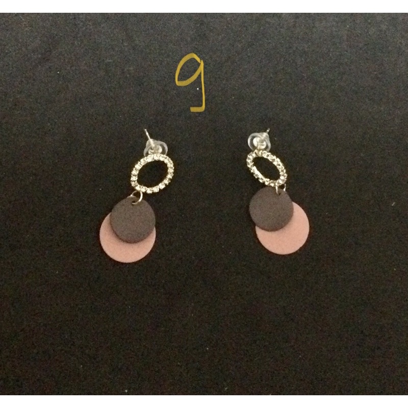 Khuyên tai hợp kim nhiều màu