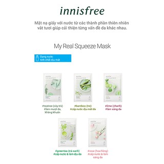 Innisfree - Mặt nạ Innisfree Đủ Loại  - (Miếng)