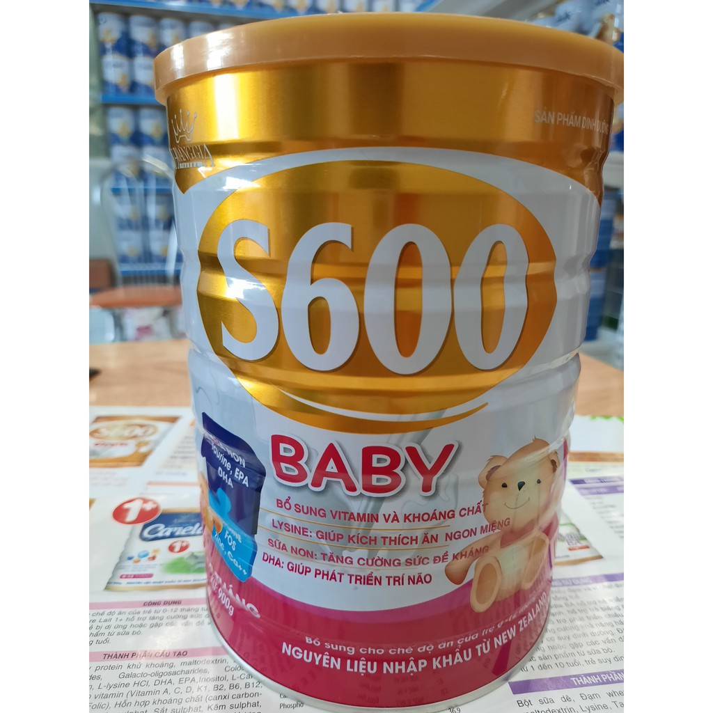 Sữa bột S600 Baby 900g