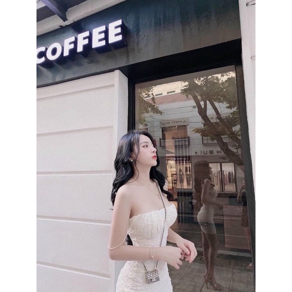 ĐẦM BODY XỐP HAI DÂY