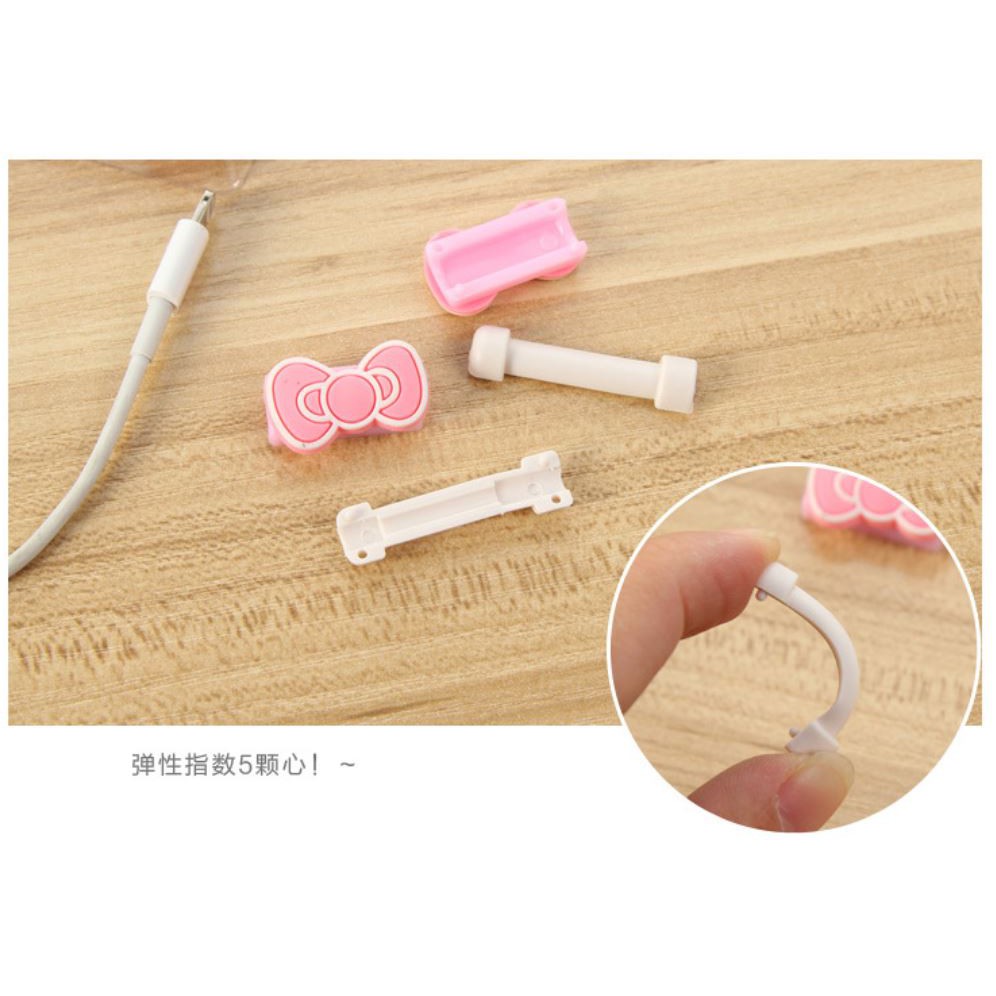 Nút cao su chống gãy, chống đứt dây cable sạc, dây phone hình thú cute KNSTORE