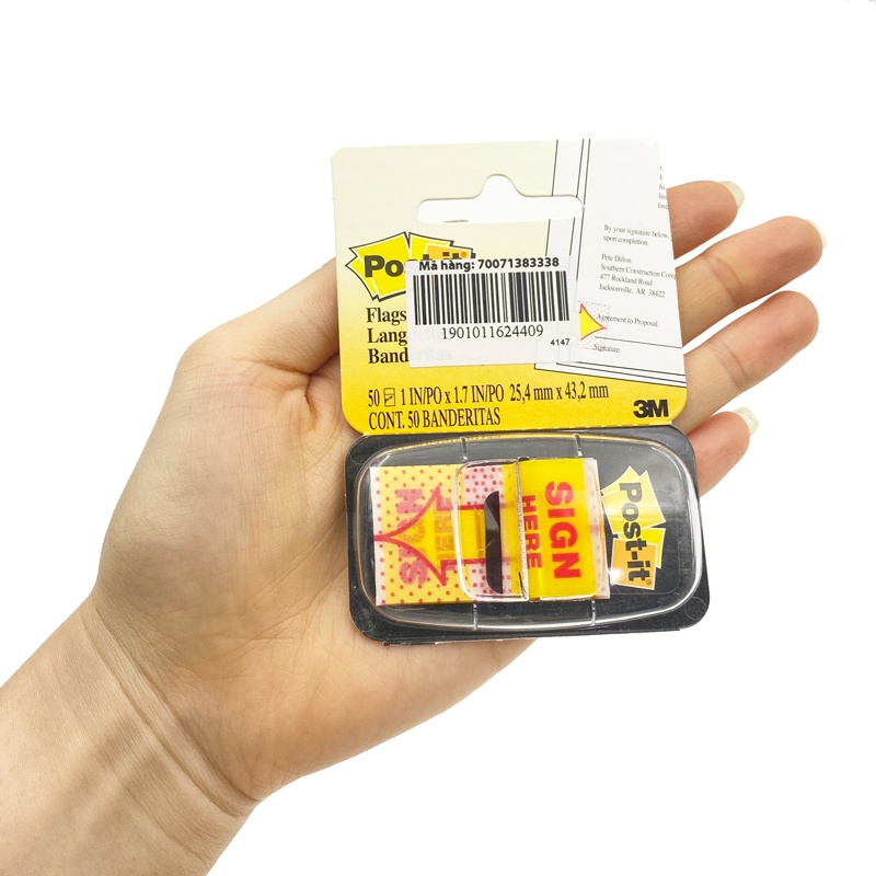 Post-it® Trình Ký Sign Here 3M mỹ