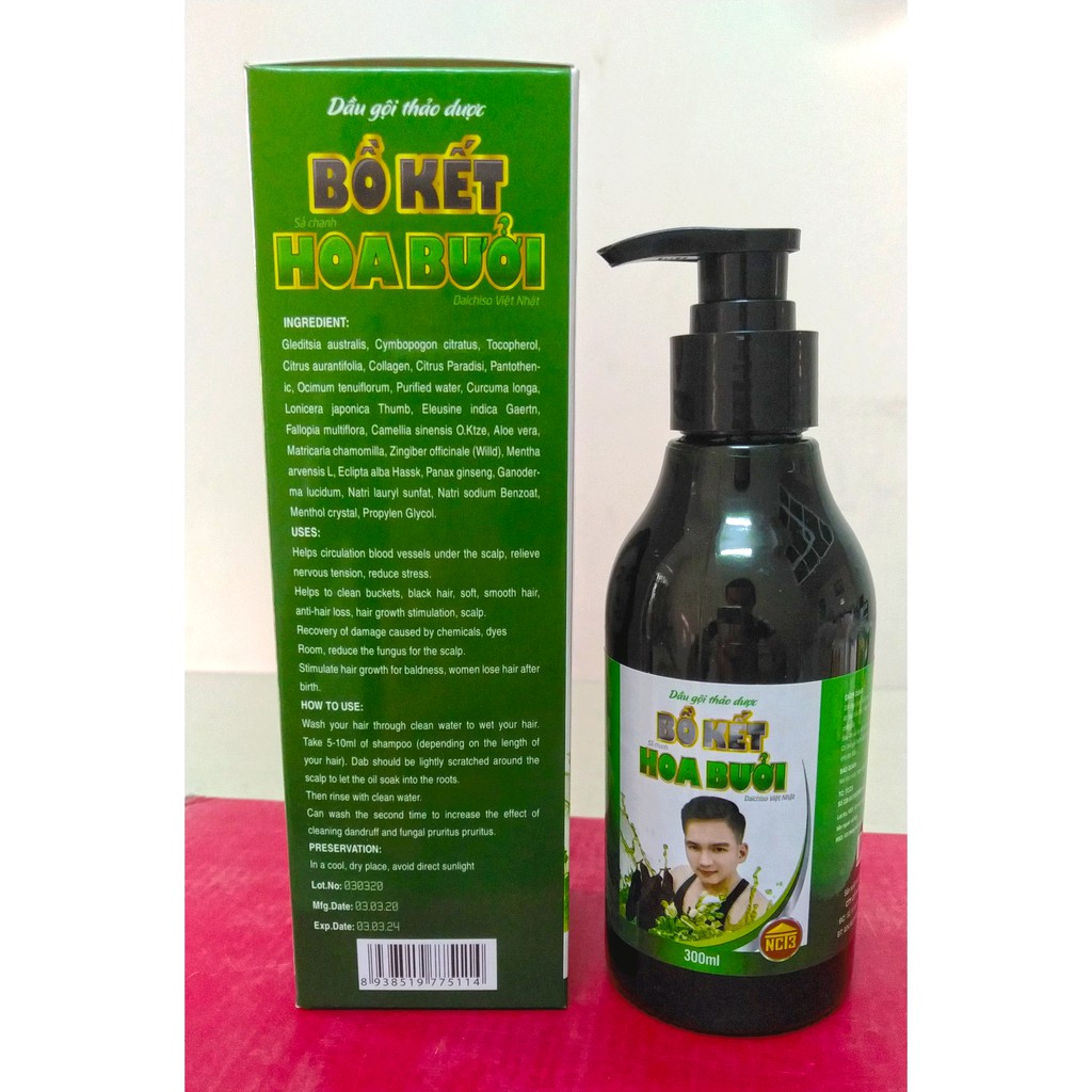 {Rẻ Vô Địch} DẦU GỘI THẢO DƯỢC BỒ KẾ HOA BƯỞI NCT3 - Hết Gàu, Hết Ngứa, Hết Rụng Tóc  (300ml) (Chính Hãng NCT3) | BigBuy360 - bigbuy360.vn