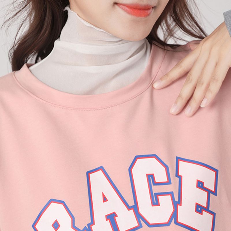 Áo Sát Nách Cổ Lọ Phối Lưới Thời Trang Mùa Thu Cho Nữ