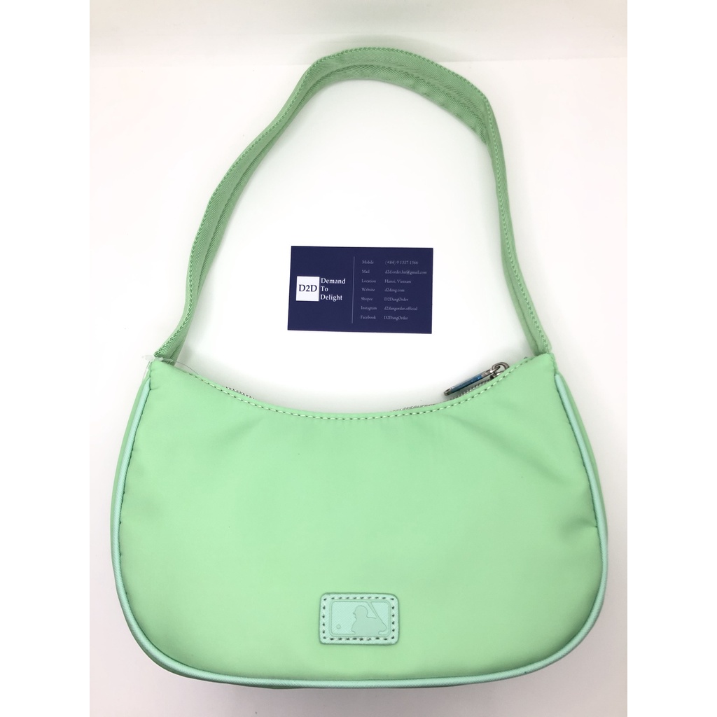 Túi Đeo Vai Bán Nguyệt M.L.B Nylon Hobo Bag Season 2022
