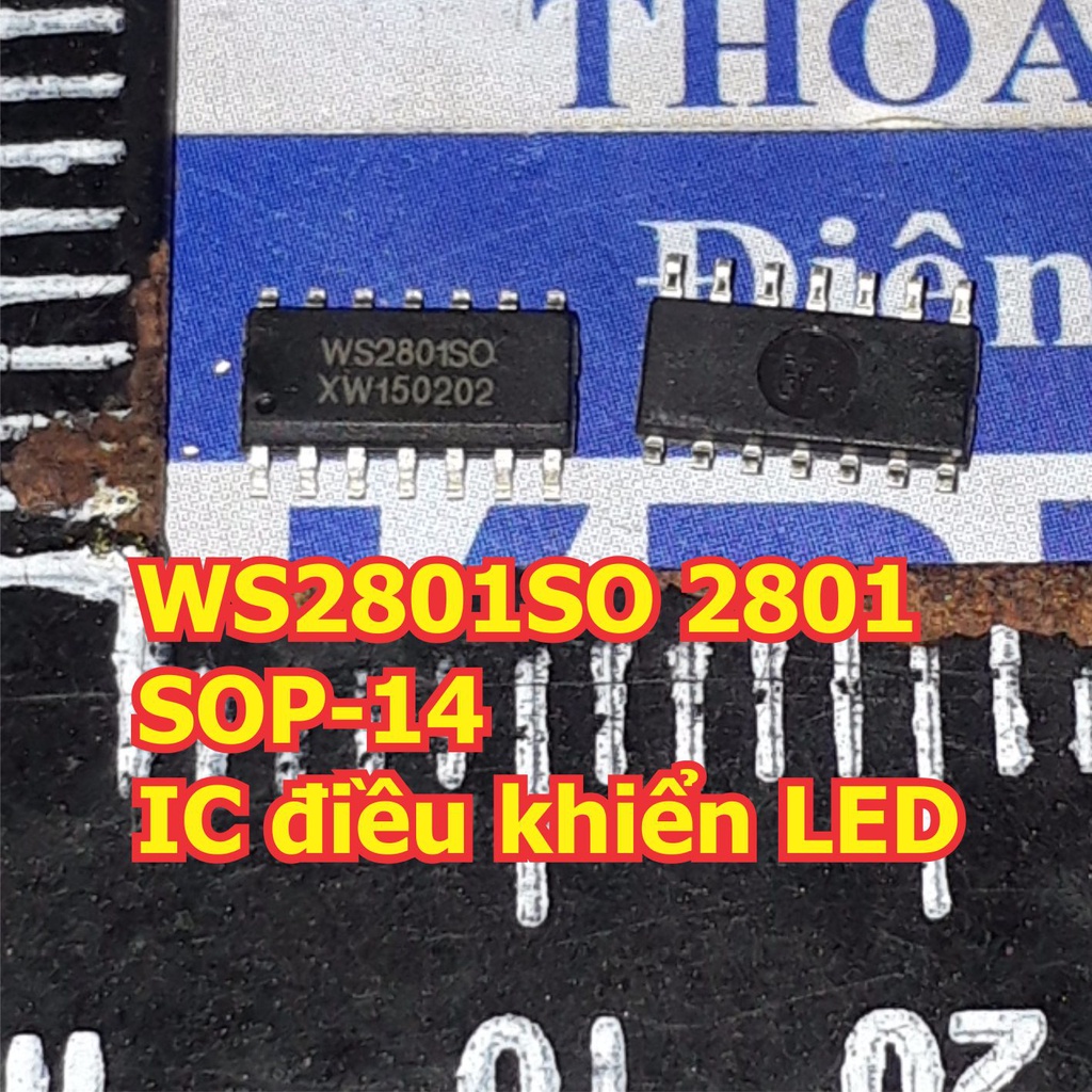 WS2801SO 2801 SOP-14 IC điều khiển LED (5 con) kde1296