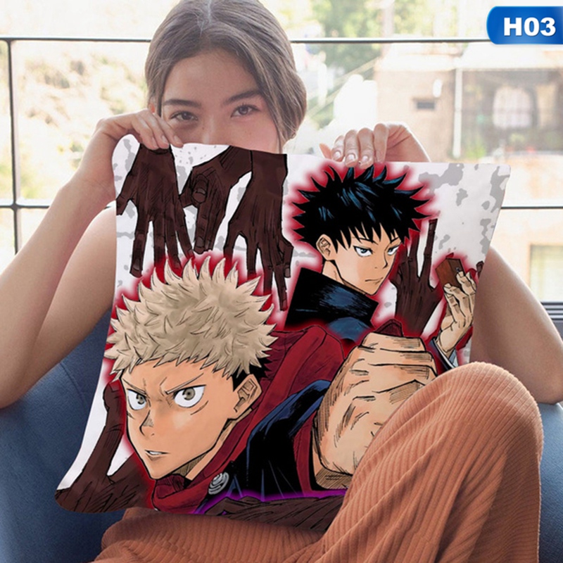 Vỏ Gối Vuông 45cm In Hình Nhân Vật Anime Độc Đáo