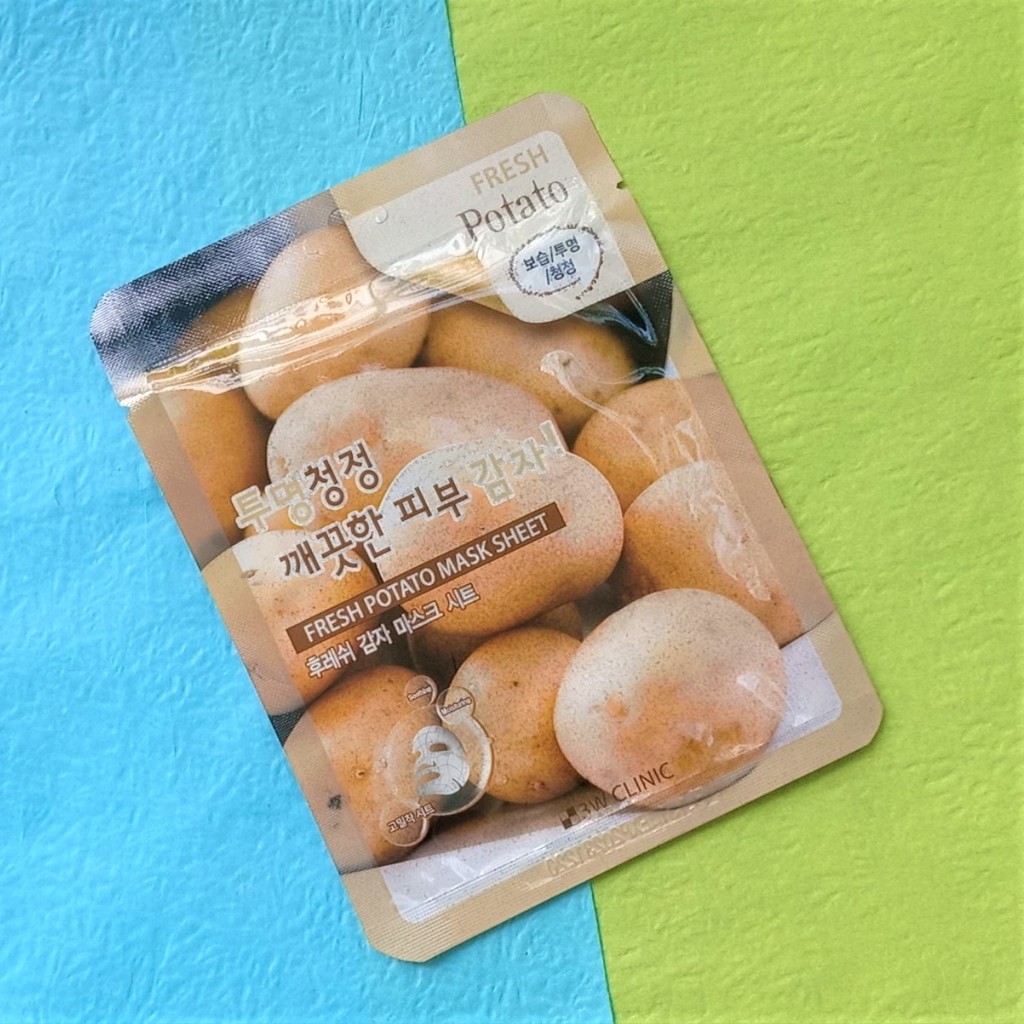 BỘ 10 MIẾNG MẶT NẠ HÀN QUỐC 3W CLINIC FRESH POTATO MASK SHEET 23G KHOAI TÂY DƯỠNG TRẮNG DA hàng nhập khẩu